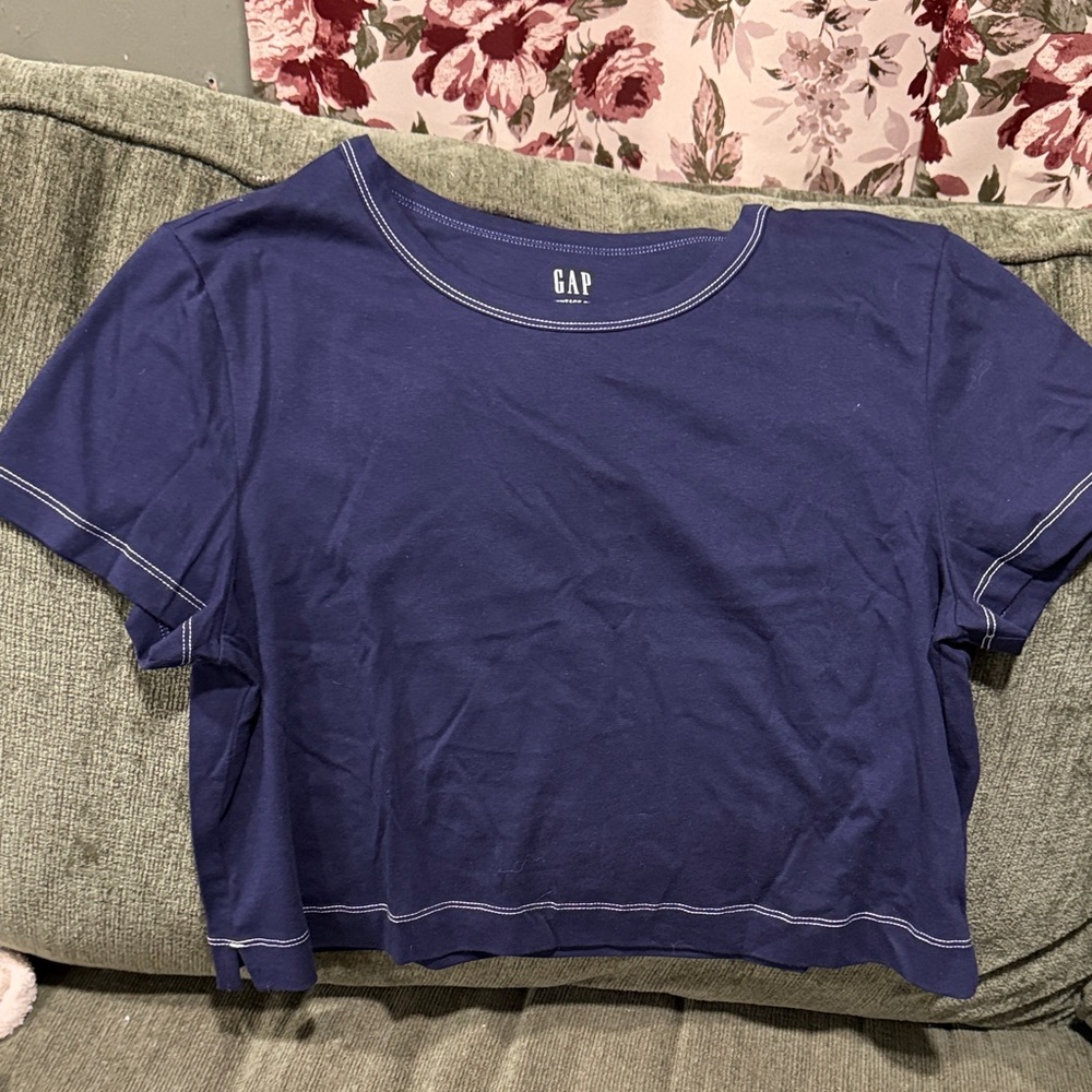 GAP Women's Navy Crop Top
